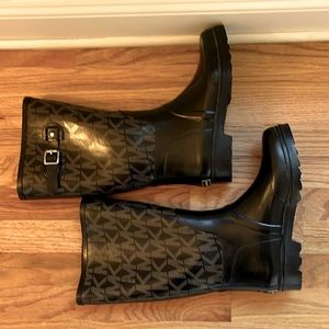 MICHAEL Michael Kors Rubber Printed Knee High Rain Boots